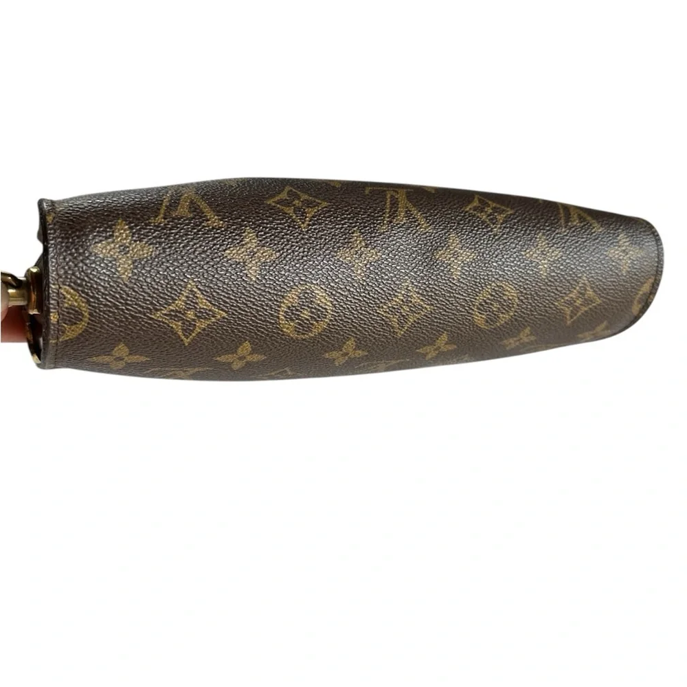 Stunning Brown and Gold Monogram Pouch